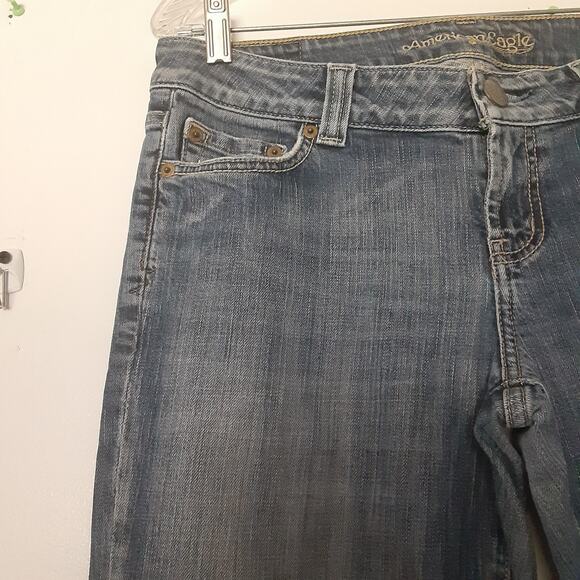 Vintage American Eagle Boyfriend 77 Bootcut Jeans Mid Rise Denim Y2K Sz 10 Short - Picture 2 of 10